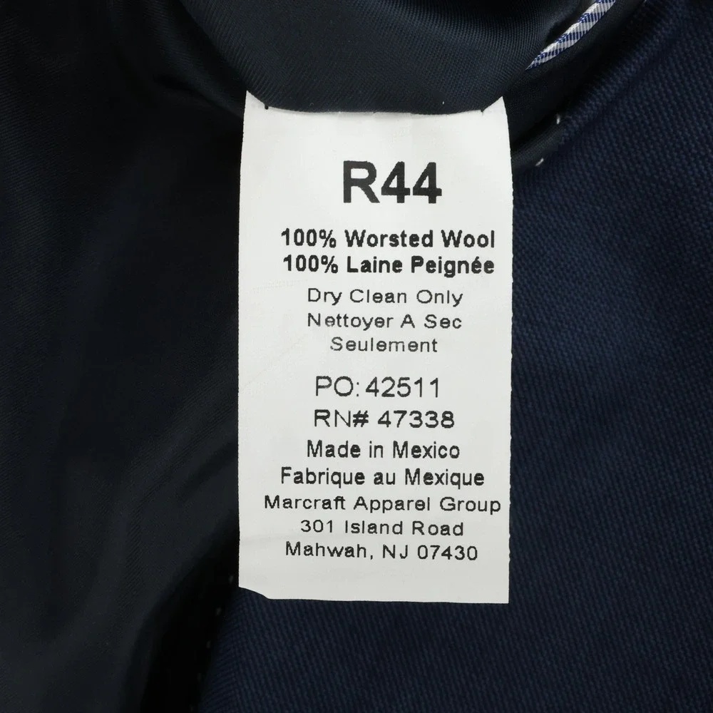 Tommy Hilfiger Sport Coat Mens 44R Blue Wool Jacket Lined Blazer Preppy Career